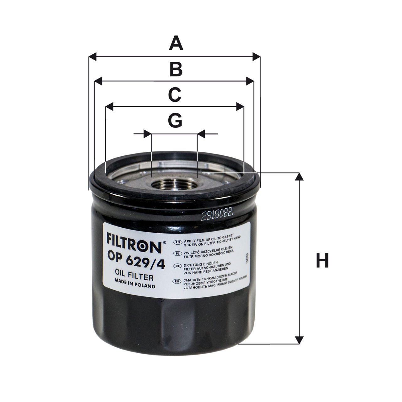 Product Image OP629/4_FILTRON