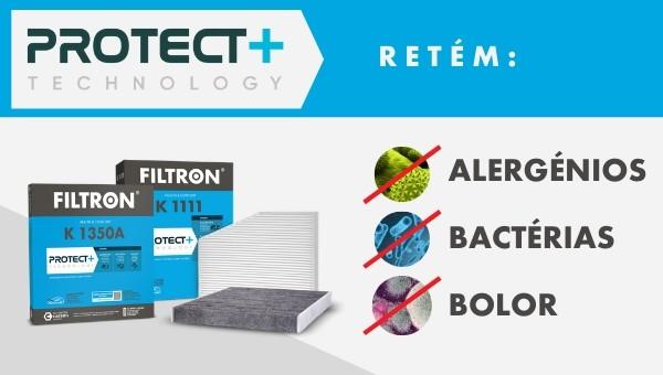 A tecnologia PROTECT+ proporciona uma proteção adicional