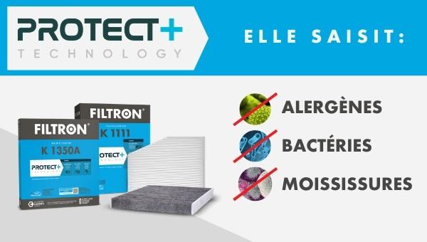 La technologie PROTECT+ assure une protection supplémentaire
