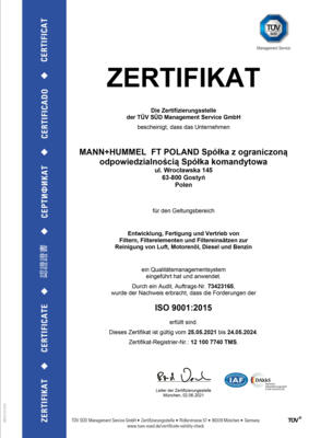 Certyfikat ISO 9001_2015 niemiecki