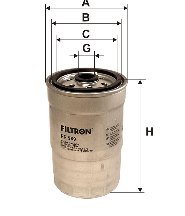 FUEL FILTERS - PP 969 - Filtron